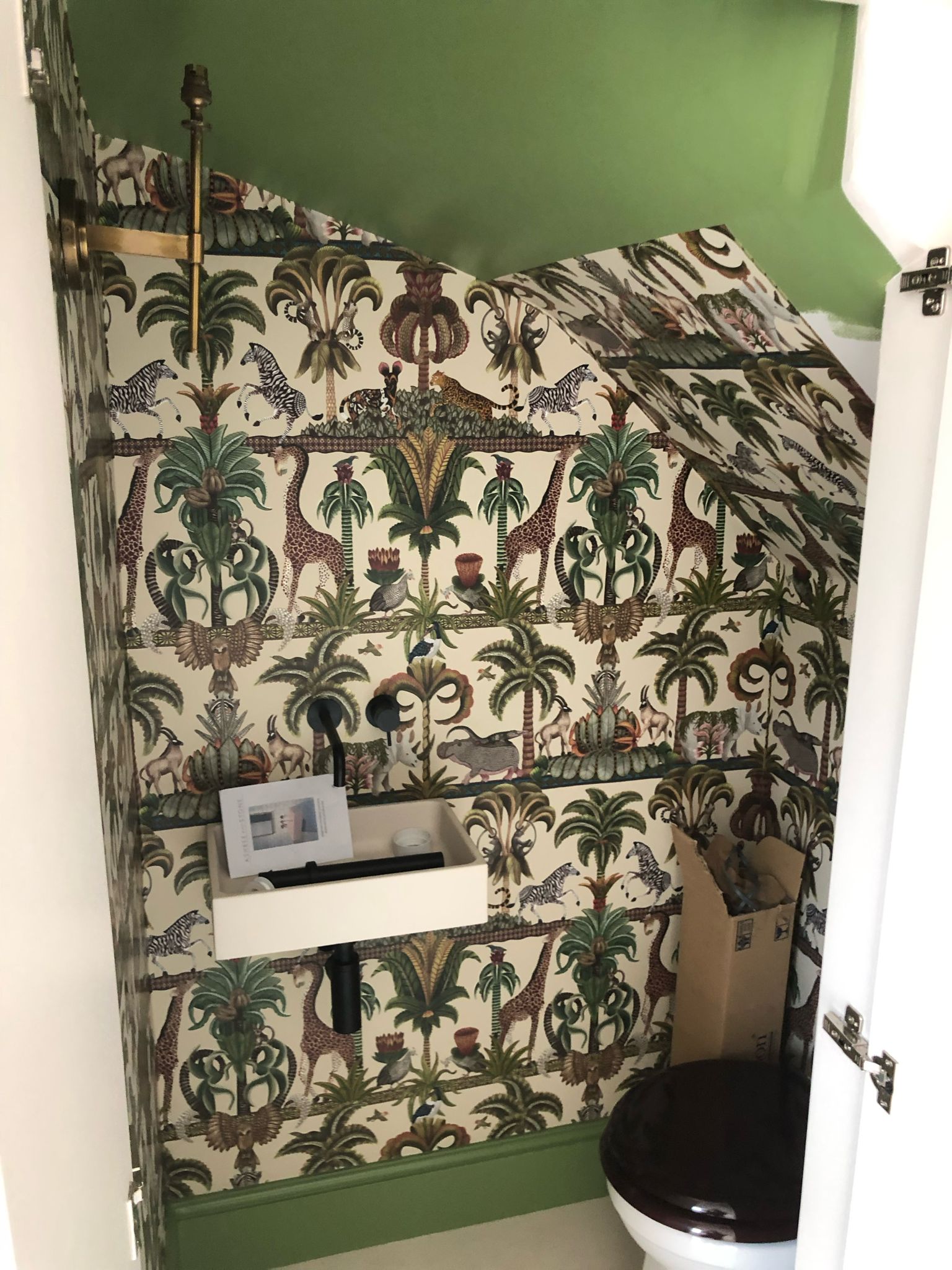 Guest Cloakroom Bathroom Renovation with micro-cement finish in Richmond